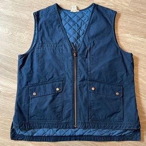 Duluth Trading Quilted Vest Womens XL Blue